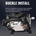 Cooler Master Hyper T20 Compact CPU Air Cooler - AMD Ryzen AM4, Intel LGA1200/1151