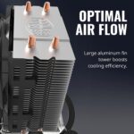 Cooler Master Hyper T20 Compact CPU Air Cooler - AMD Ryzen AM4, Intel LGA1200/1151