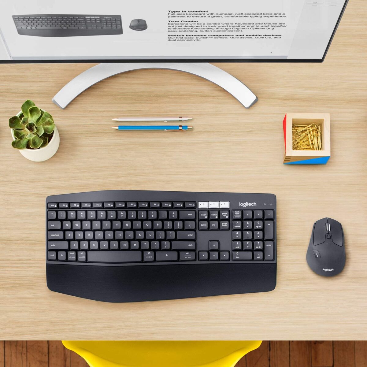 LOGITECH MK850 PERFORMANCE Wireless Keyboard and Mouse Combo (Arabic)