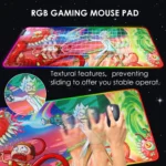 Rick and Morty 2 RGB Gaming Mouse Pad - 80x30 CM