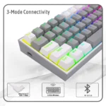 REDRAGON K616 Fizz Pro RGB 60% Wireless, Bluetooth Gaming Mechanical Keyboard