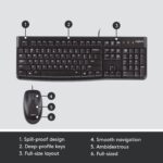 Logitech MK120 Keyboard and Mouse Combo (Arabic)