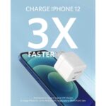 Anker USB C Charger, 20W Fast Charger with Foldable Plug, PowerPort III Cube