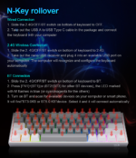 REDRAGON K616 Fizz Pro RGB 60% Wireless, Bluetooth Gaming Mechanical Keyboard