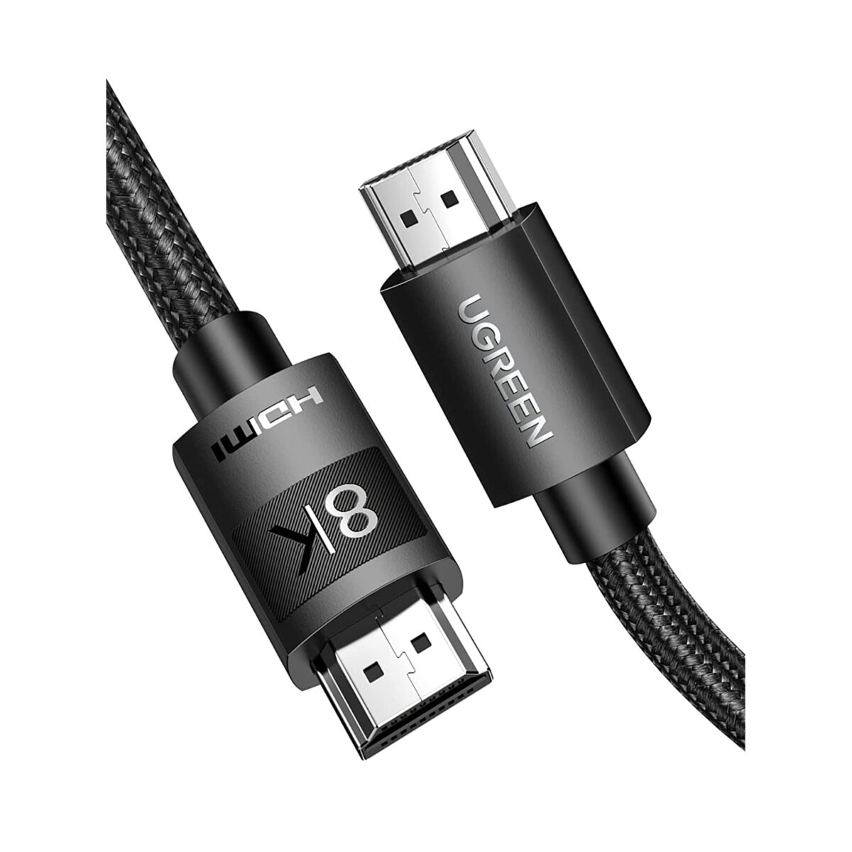 UGREEN HDMI 2.1 8K Ultra High Speed HDMI Cord Braided 48Gbps 4K@120Hz 8K@60Hz (2M)