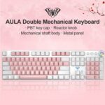Aula WIND F2088 Gaming Mechanical Keyboard - Brown Switch (Pink White)