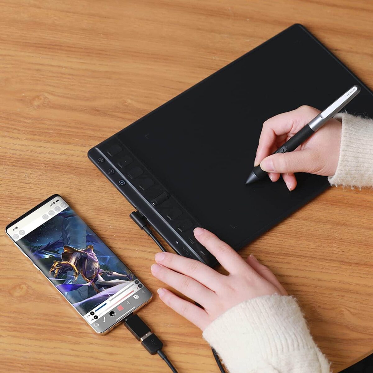HUION Inspiroy 2 H951P Graphic Drawing Tablet - 9 x 5 inch Medium (Black)