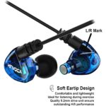 KINVOCA Sweatproof Running Earphones (Clear Blue)