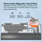 Aula WIND F2088 Gaming Mechanical Keyboard - Black Switch (Grey White)