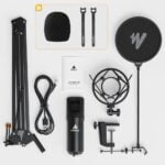 MAONO A04 Professional Podcaster USB Microphone With Boom Arm