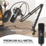 MAONO A04 Professional Podcaster USB Microphone With Boom Arm