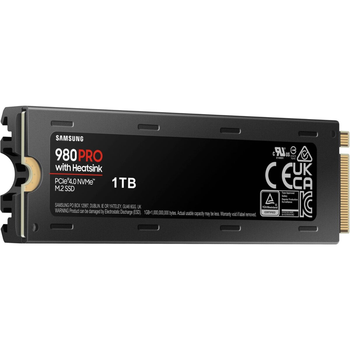 SAMSUNG 980 PRO SSD with Heatsink 1TB PCIe Gen 4 NVMe M.2