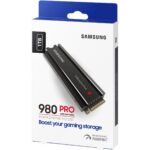 SAMSUNG 980 PRO SSD with Heatsink 1TB PCIe Gen 4 NVMe M.2