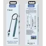 ONTEN UCA9702 USB C + USB 3.0 to 7 USB Ports for MacBook Pro, iMac 2021, USB Splitter Aluminum Alloy