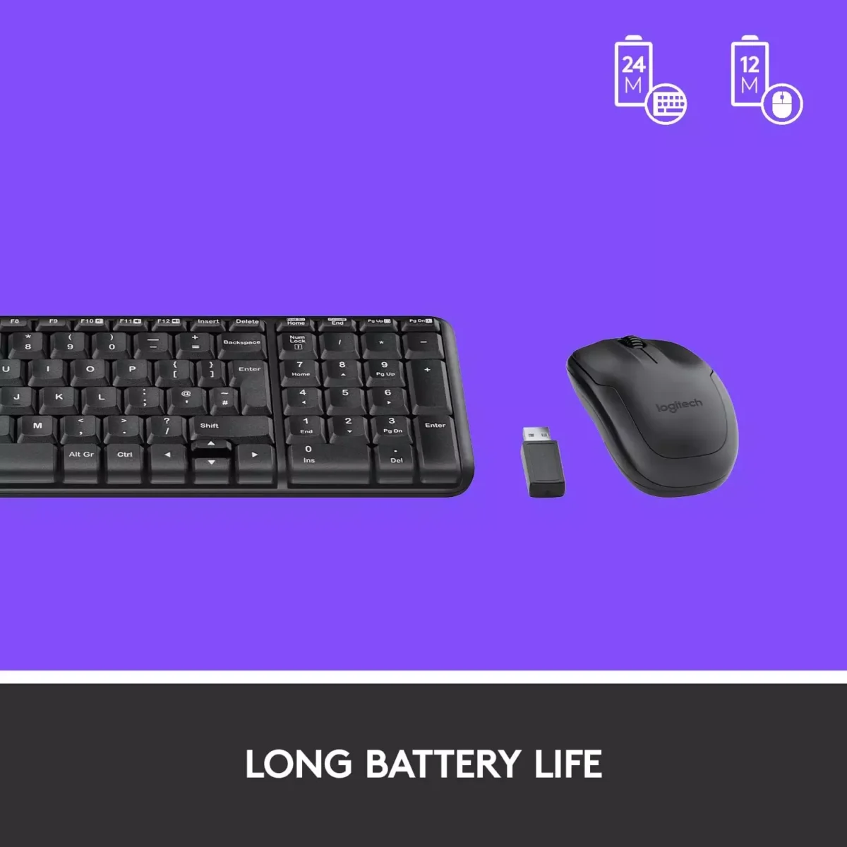 LOGITECH MK220 WIRELESS KEYBOARD AND MOUSE COMBO (Arabic)