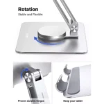 UGREEN 360° Rotating Tablet Stand Holder Adjustable with Rotating Base
