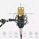 BM-800 Microphone + V8 Sound Card + Microphone Stand