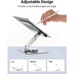 UGREEN 360° Rotating Tablet Stand Holder Adjustable with Rotating Base