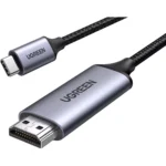 UGREEN USB C to HDMI Cable for Home Office 2M, Braided Type C to HDMI Cable 4K@60Hz Thunderbolt 4/3 to HDMI