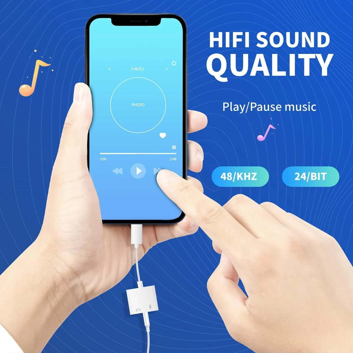 USB C to 3.5mm Headphone and USB C Charger Adapter