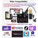 BM-800 Microphone + V8 Sound Card + Microphone Stand