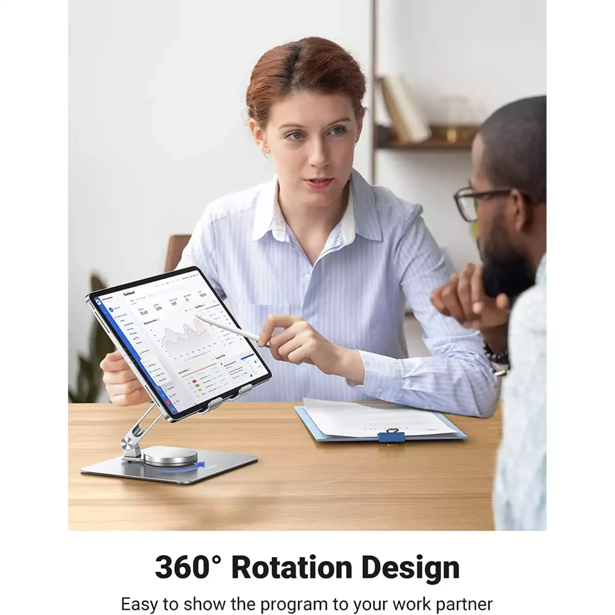 UGREEN 360° Rotating Tablet Stand Holder Adjustable with Rotating Base