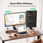 UGREEN USB C to HDMI Cable for Home Office 2M, Braided Type C to HDMI Cable 4K@60Hz Thunderbolt 4/3 to HDMI