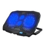S18 Laptop Cooling Stand 4 Fans - With 6 Speed Level With LCD Display - 3 Level Adjustable Height - Support Laptop Up to 17 Inch
