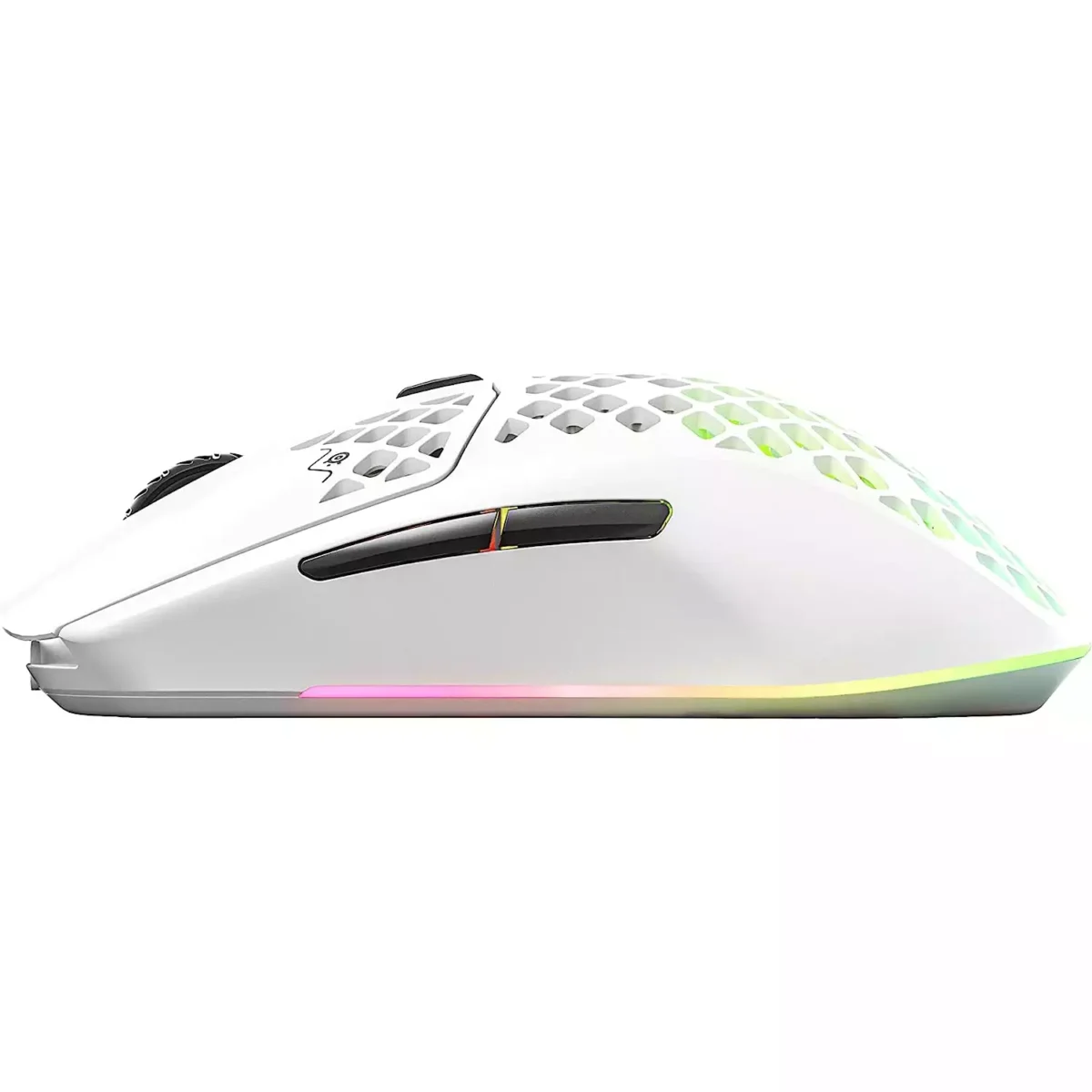 SteelSeries Aerox 3 Wireless, Bluetooth & Wired Gaming Mouse - 18,000 CPI (2022 White Edition)