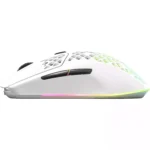 SteelSeries Aerox 3 Wireless, Bluetooth & Wired Gaming Mouse - 18,000 CPI (2022 White Edition)