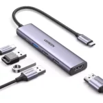 UGREEN Revodok 5-in-1 USB-C Hub with 4K HDMI, 100W Power Delivery, 3 USB-A Data Ports