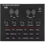V8 Streamer Microphone Live Sound Card