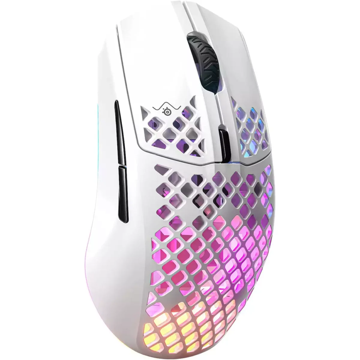 SteelSeries Aerox 3 Wireless, Bluetooth & Wired Gaming Mouse - 18,000 CPI (2022 White Edition)