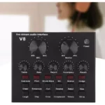 V8 Streamer Microphone Live Sound Card