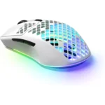 SteelSeries Aerox 3 Wireless, Bluetooth & Wired Gaming Mouse - 18,000 CPI (2022 White Edition)