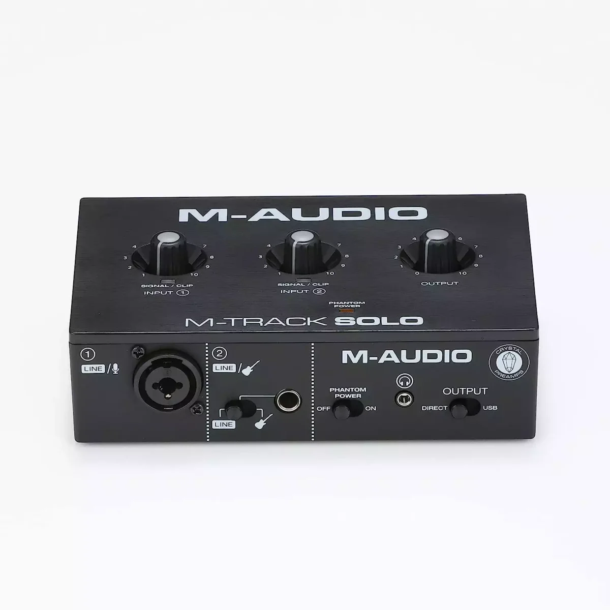 M-Audio M-Track Solo – USB Audio Interface for Recording, Streaming and Podcasting with XLR