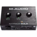 M-Audio M-Track Solo – USB Audio Interface for Recording, Streaming and Podcasting with XLR