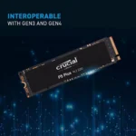 Crucial P5 Plus 1TB PCIe Gen4 3D NAND NVMe M.2 SSD