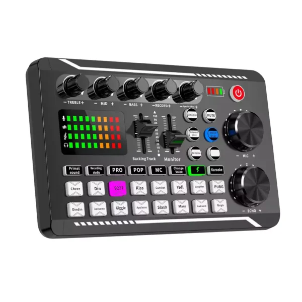 Professional Bluetooth Live Sound Mixer with DJ Mixer Effects and Voice Changer