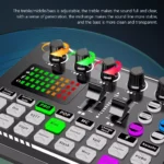 Professional Bluetooth Live Sound Mixer with DJ Mixer Effects and Voice Changer