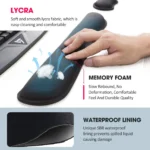 VicTsing Memory Foam Set Keyboard Wrist Rest Pad and Mouse Wrist Rest Support