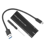 NVME SSD Enclosure, M.2 NVME to USB C Adapter with Black case, USB 3.1 Gen 2 (10 Gbps)