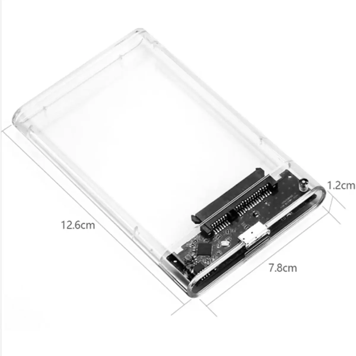 2.5 SATA to USB 3.0 External Hard Drive Enclosure for 2.5 Inch SSD & HDD 9.5mm 7mm External Hard Drive Case Supports