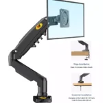 NB North Bayou Monitor Arm for 17-30 inch Stand Height Adjustable Mount Bracket Full Motion Gas Spring VESA 75/100mm Weight 2-9kg