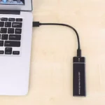 NVME SSD Enclosure, M.2 NVME to USB C Adapter with Black case, USB 3.1 Gen 2 (10 Gbps)