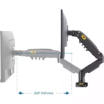 NB North Bayou Monitor Arm for 17-30 inch Stand Height Adjustable Mount Bracket Full Motion Gas Spring VESA 75/100mm Weight 2-9kg