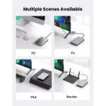 UGREEN Hard Drive Enclosure for 2.5" SATA SSD HDD Aluminum USB C to SATA Adapter USB 3.1 Gen 2 Support