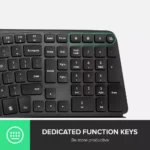 DeLUX Wired Ergonomic Split Ergo Keyboard with Wrist Rest, 2 USB Passthrough