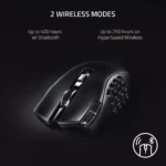 Razer Naga V2 HyperSpeed Wireless MMO Gaming Mouse 19 Programmable Buttons Focus Pro 30K Optical Sensor