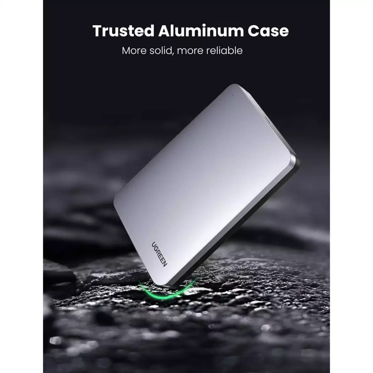 UGREEN Hard Drive Enclosure for 2.5" SATA SSD HDD Aluminum USB C to SATA Adapter USB 3.1 Gen 2 Support